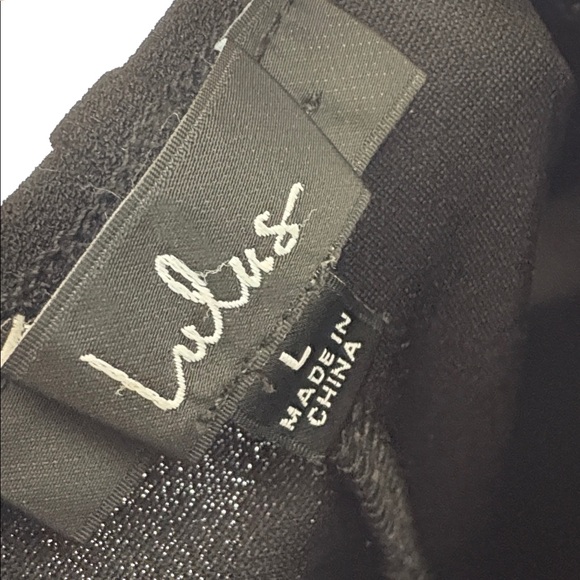 LULUS Thinking Out Loud Black Criss Bross Backless Jumpsuit size large - Picture 8 of 9